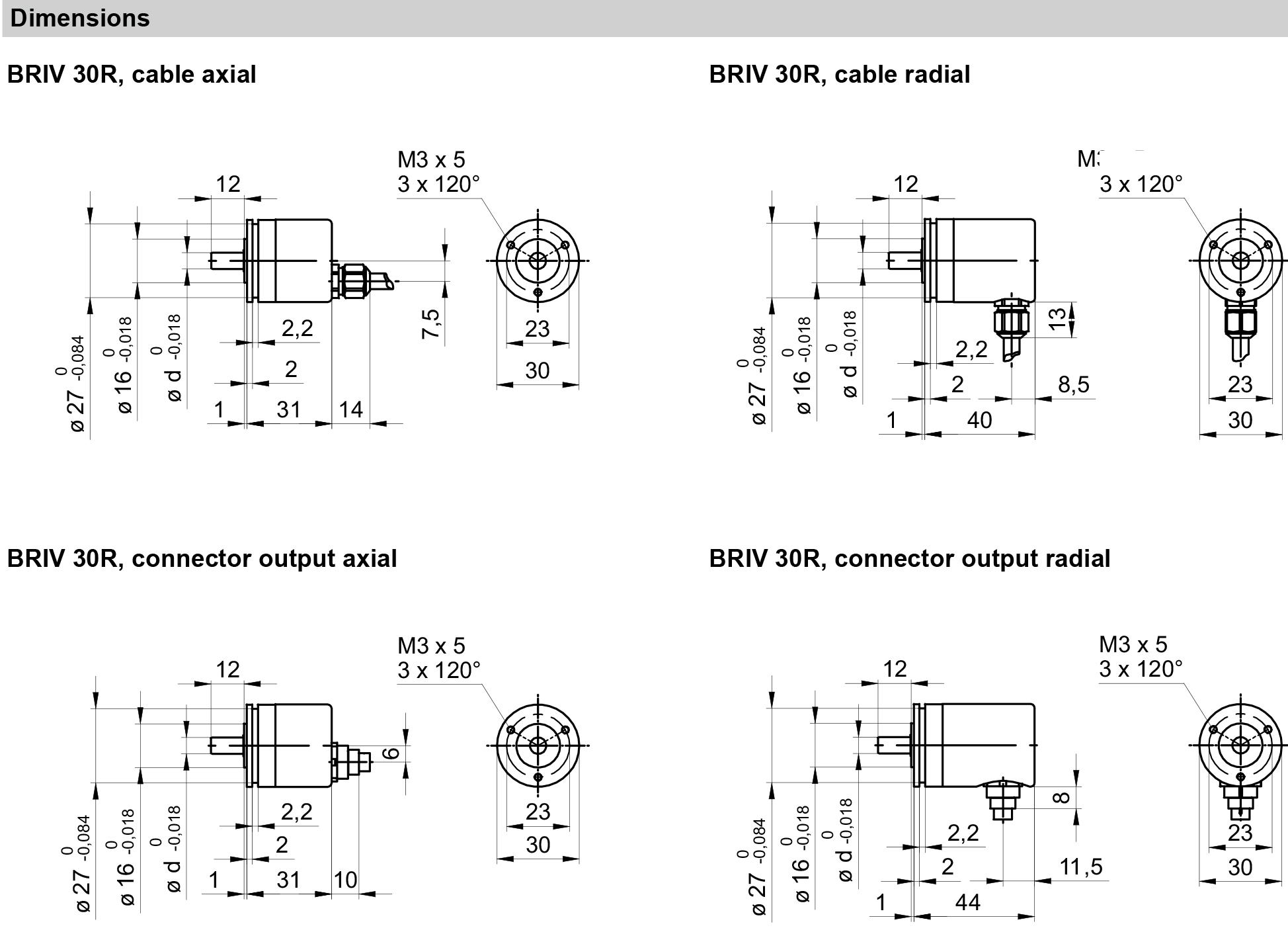 انکودر BRIV30 R