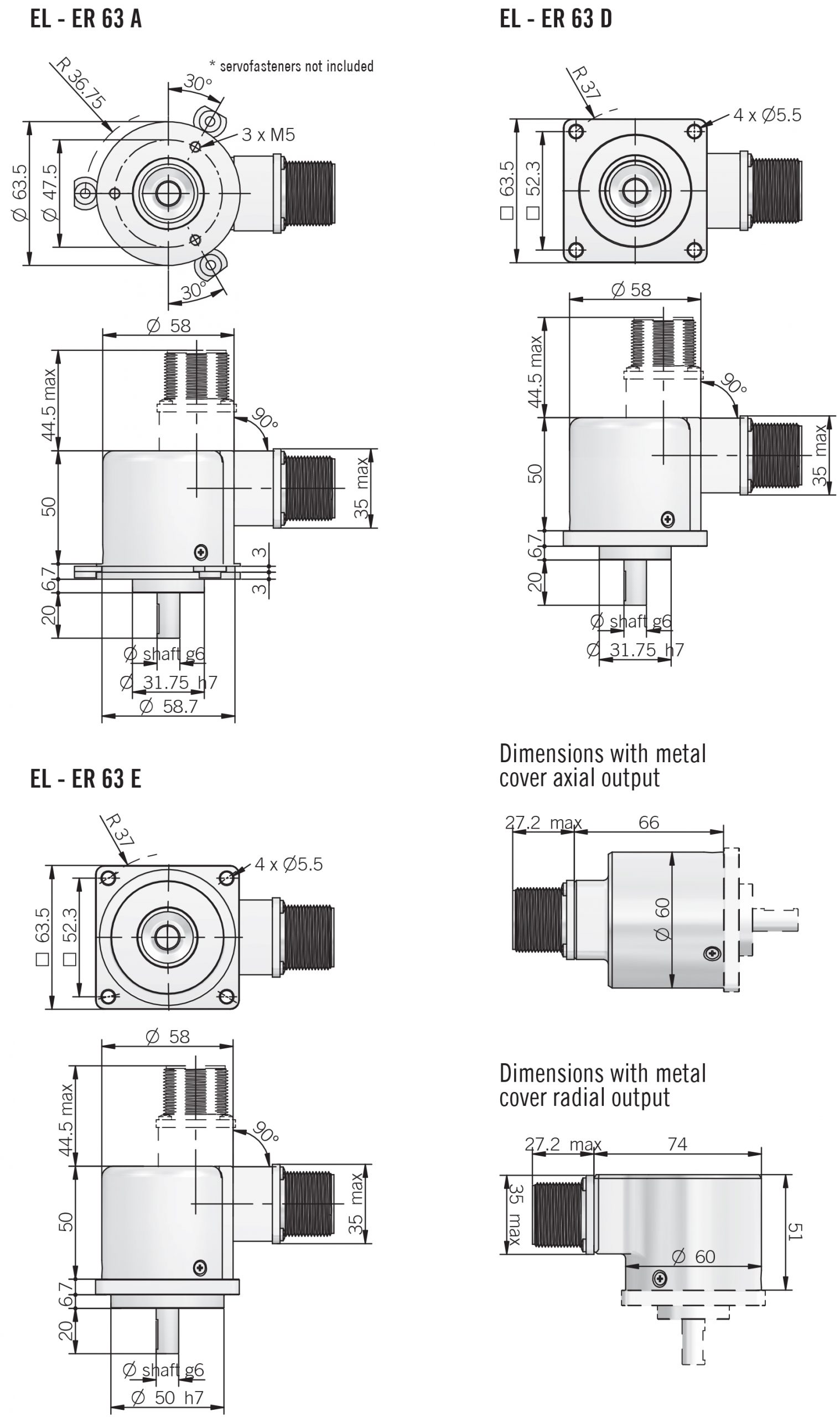 eltra انکودر ER 63 A / D / E