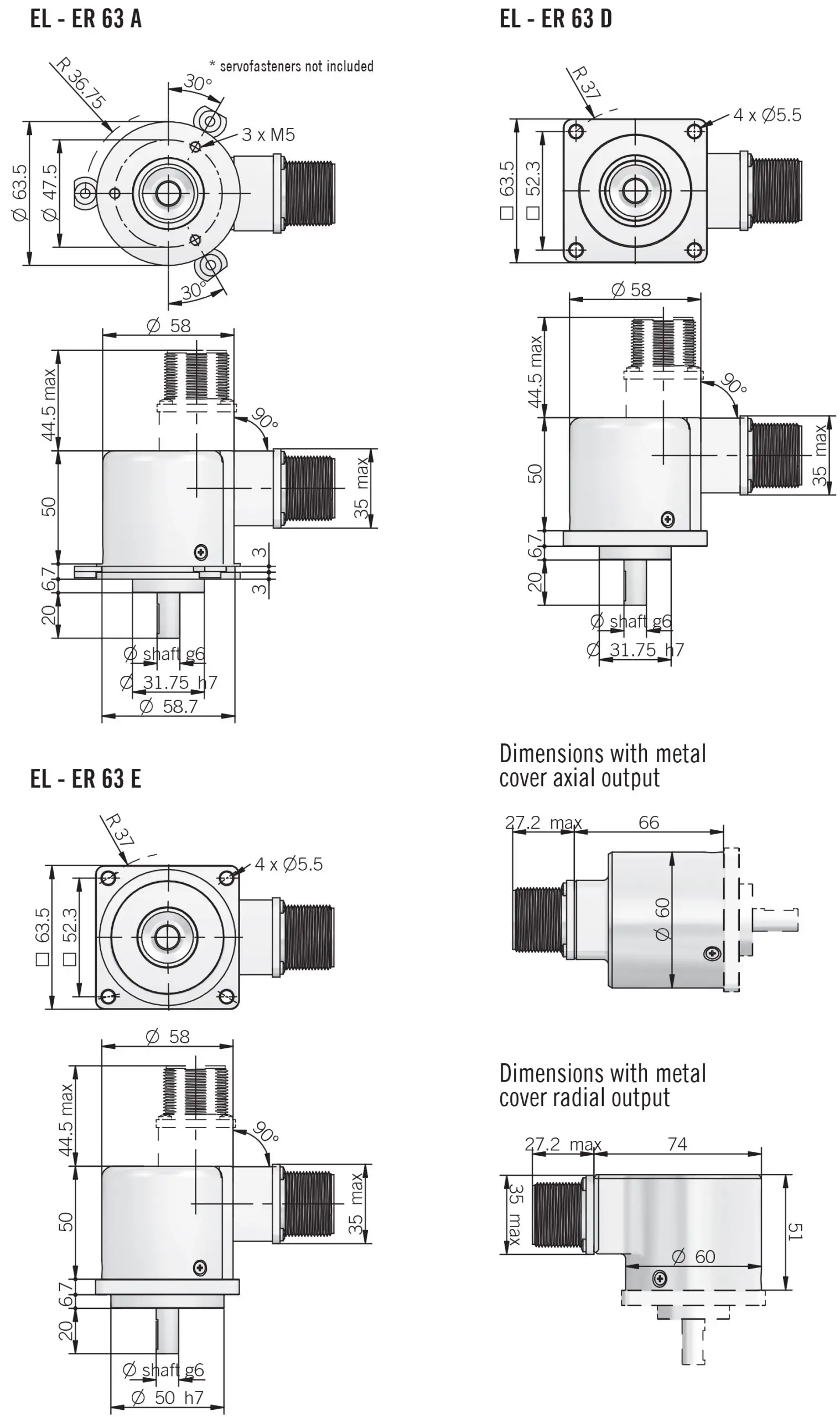 eltra انکودر ER 63 A / D / E