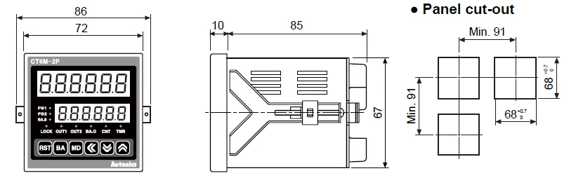 کانتر آتونیکس CT6M-2P4 شمارنده آتونیکس CT6M-2P4
