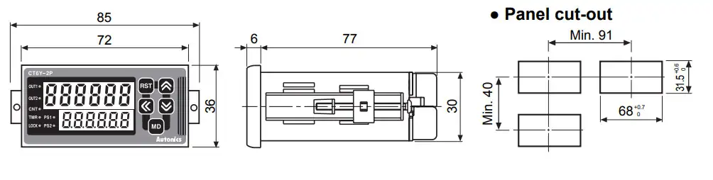 کانتر آتونیکس CT6Y-1P4 کانتر-تایمر آتونیکس CT6Y-1P4