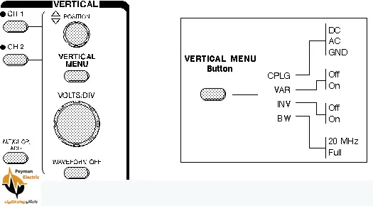 تنظیمات اسیلوسکوپ تنظیمات اسیلوسکوپ